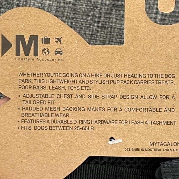 Dog backpack NEW - Picture 4 of 6